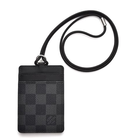 lv lanyard id holder|lanyard with id holder nearby.